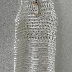 Rebecca Minkoff Lily Crochet Dress or swimsuit cover up size Med in Cream color
